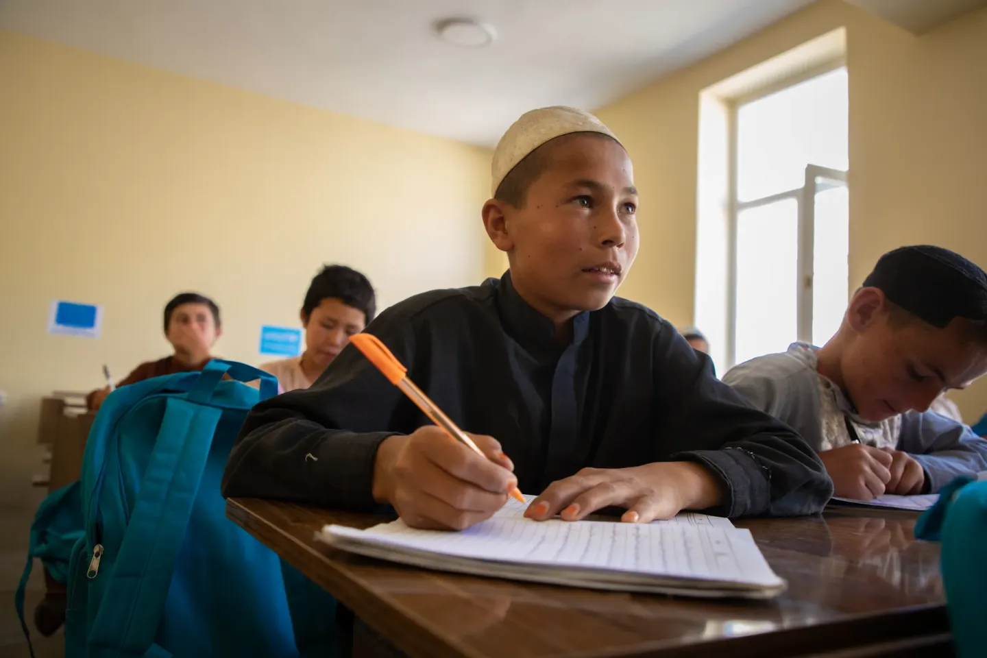 Students in a classroom