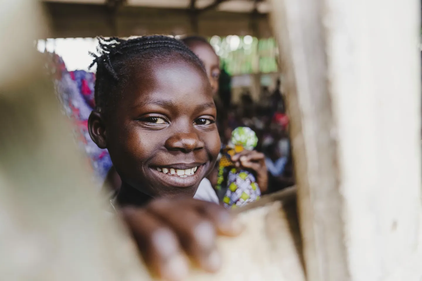 A smiling young girl, DR Congo