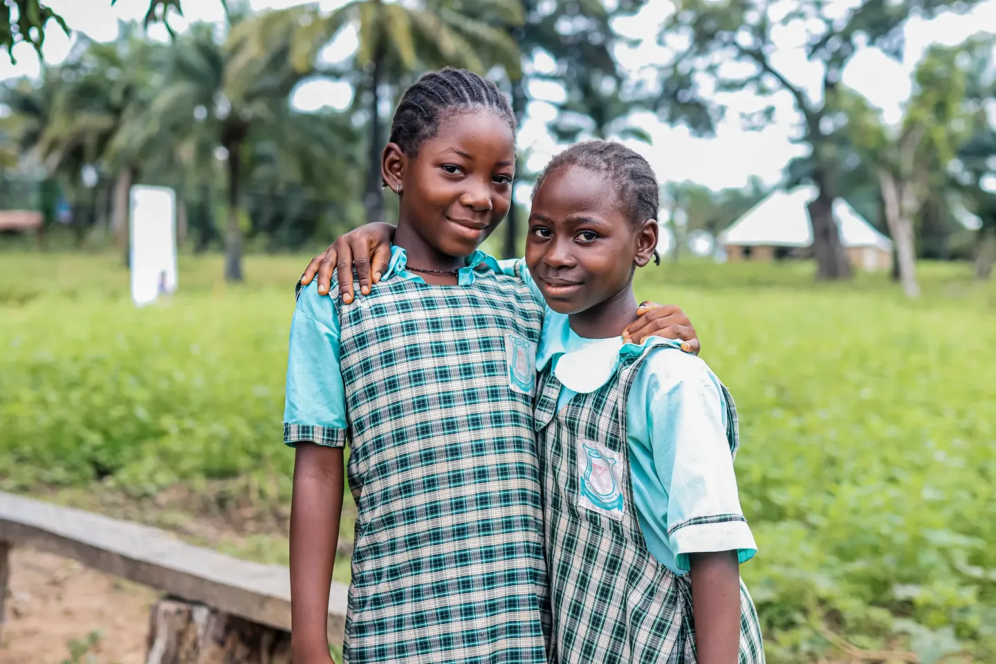 Two children posing, Nigeria