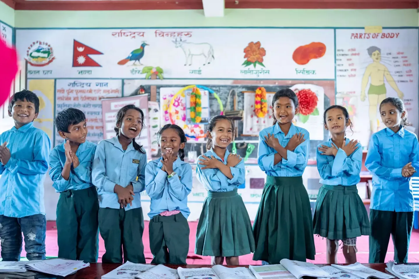 Children in a classroom