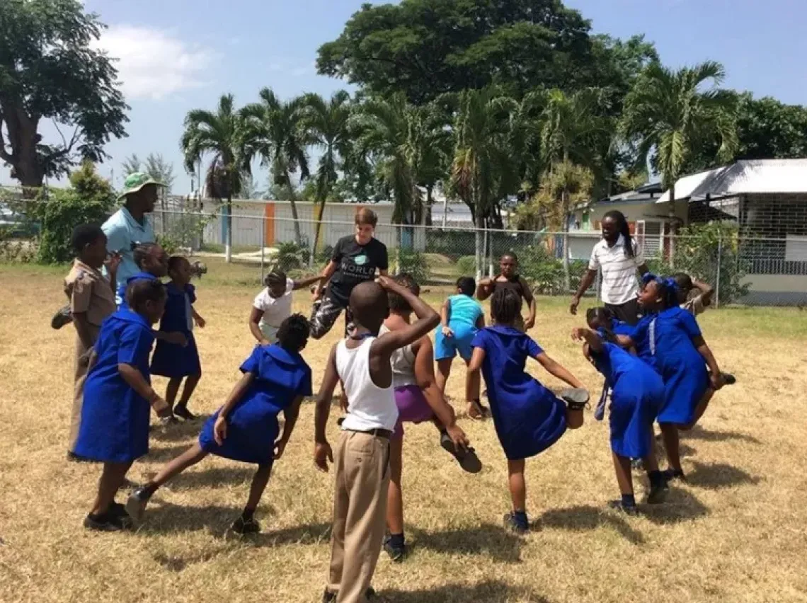 Deaf children in Jamaica play as part in a DeafKidz and Comic Relief programme, which worked to ensure deaf children &ndash; and particularly girls &ndash; were able to keep themselves safe from harm.